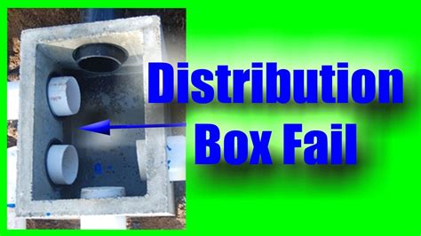 symptoms of a faulty distribution box for a septic system|septic system distribution box problems.